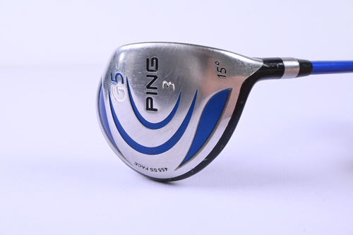 Ping G5 #3 Wood / 15 Degree / Regular Flex Grafalloy ProLaunch Blue 75 Shaft