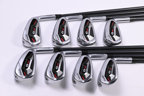 Ping G410 Irons / 4-PW+SW / Green Dot / Senior Flex Ping Alta CB Red Shafts