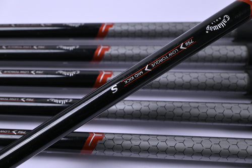 Left Hand Callaway FT Irons / 5-PW / Stiff Flex Callaway 75 Shafts