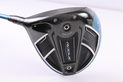Left Hand Callaway Rogue Sub Zero Driver / 9 Degree / X-Flex Evenflow Blue 65
