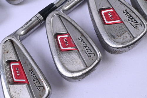Titleist 755 Forged Irons / 3-PW / Regular Flex Titleist Tri Spec Shafts