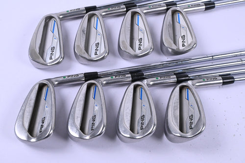 Ping i-Series E1 Irons / 4-PW+GW / Green Dot / Stiff Flex Dynamic Gold Shafts