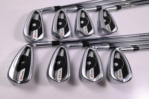 Ping G400 Irons / 4-PW+GW / Blue Dot / Regular Flex Ping AWT 2.0 Shafts