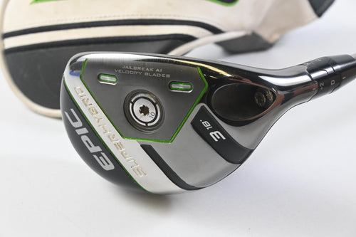 Callaway Epic Super #3 Hybrid / 18 Degree / Stiff Flex Aerotech Steelfiber 75 Shaft
