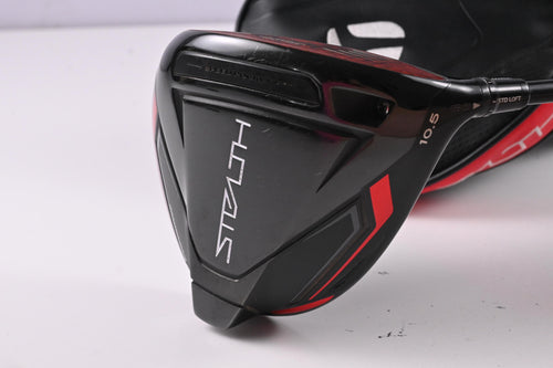 Taylormade Stealth Driver / 10.5 Degree / Stiff Flex HZRDUS Smoke RDX Red 60