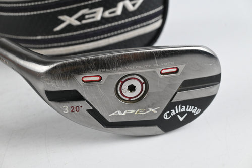 Left Hand Callaway Apex 21 #3 Hybrid / 20 Degree / Stiff Flex Aldila Synergy 60