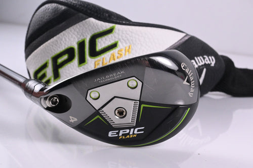 Left Hand Callaway Epic Flash #4 Hybrid / 21 Degree / Regular Flex Tensei White