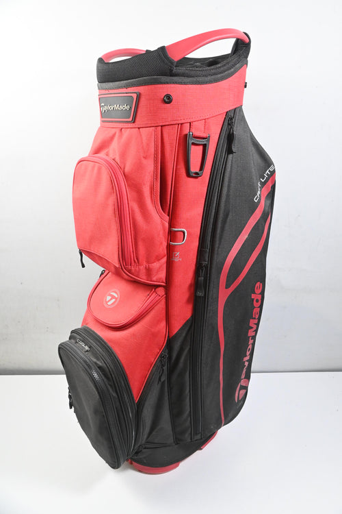 TaylorMade Cart Lite Cart Bag / 14-Way Divider / Red, Black