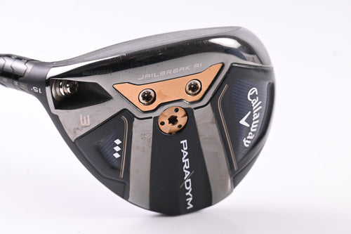left Hand Callaway Paradym Triple Diamond #3 Wood / 15 Degree / Stiff Flex Kai`li White 70