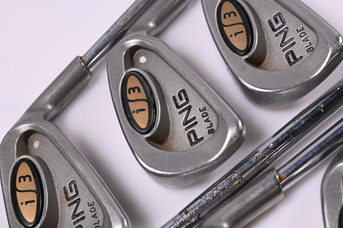 Ping i3 Irons / 3-9i / White Dot / Stiff Flex Steel Shafts