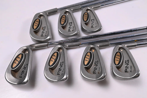 Ping i3 Irons / 3-9i / White Dot / Stiff Flex Steel Shafts