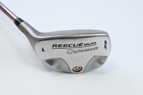 Left Hand Taylormade Rescue Dual #4 Hybrid / 22 Degree / Stiff Flex Taylormade