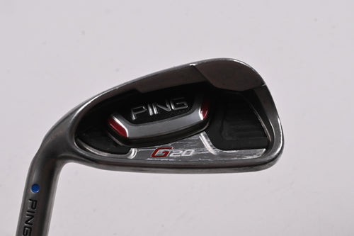 Left Hand Ping G20 #7 Iron / 32 Degree / Blue Dot / Regular Flex Ping CFS Shaft
