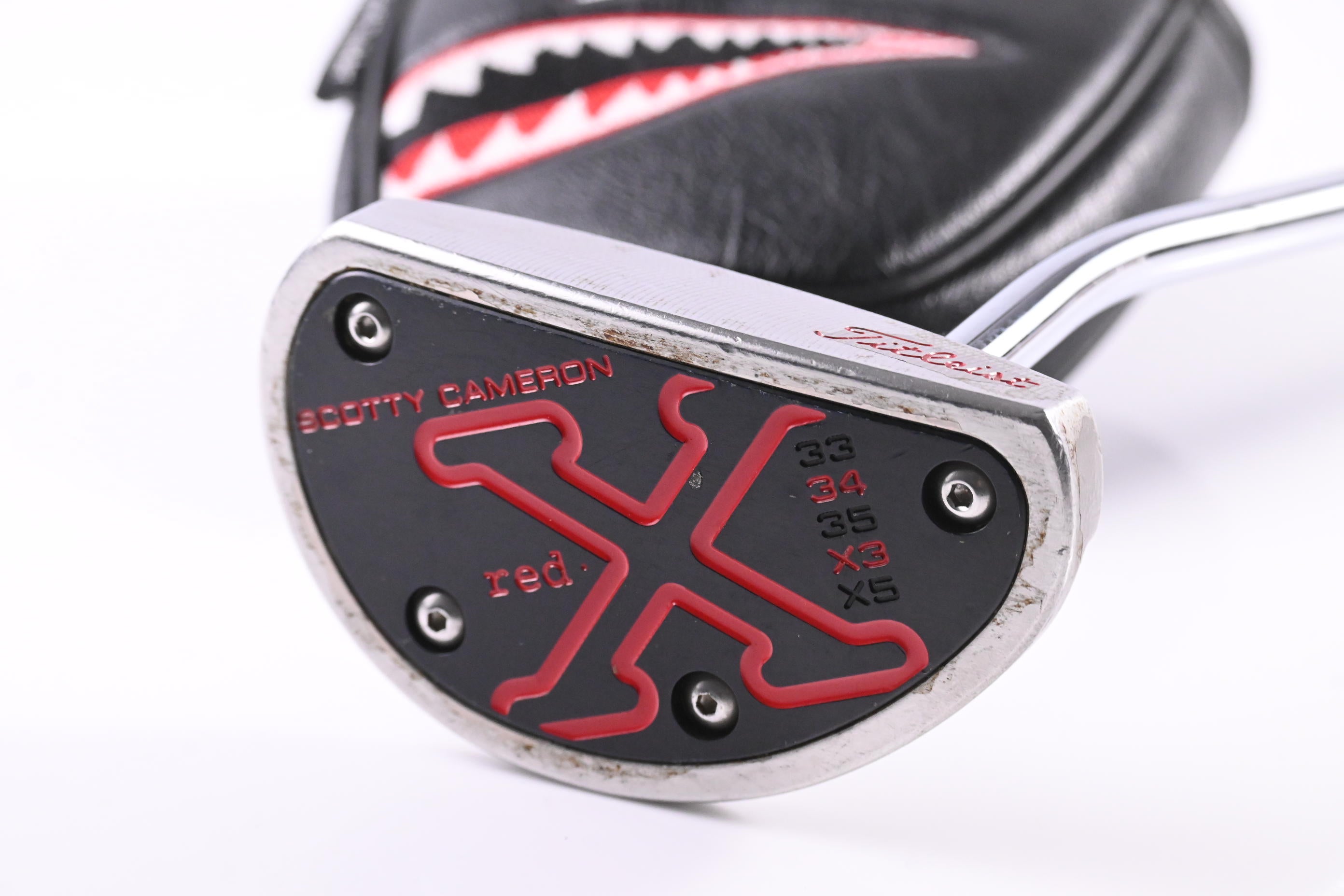 Scotty Cameron Red X GSS Putter 34 RH Avec Couvre-chef Scotty Cameron Red X GSS Putter 34 RH Avec Couvre-chef