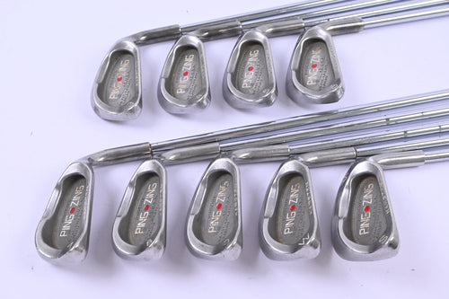 Ping Zing Irons / 3-PW+SW / Red Dot / Stiff Flex Ping Shafts
