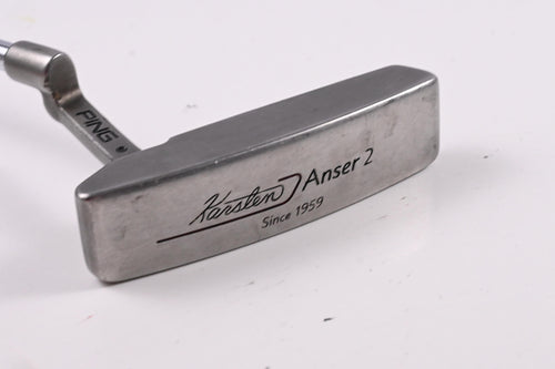 Left Hand Ping Karsten Anser 2 Putter / Black Dot / 34 Inch