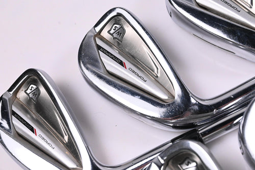 Left Hand Wilson Dynapwr 2023 Forged Irons / 5-PW+GW / Stiff Flex KBS Tour Lite