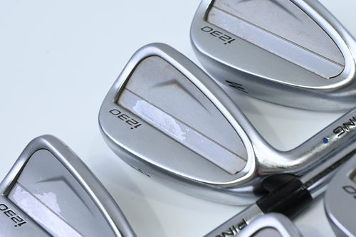 Left Hand Ping i230 Irons / 4-PW Blue Dot / Stiff Flex Ping AWT 2.0 Shafts