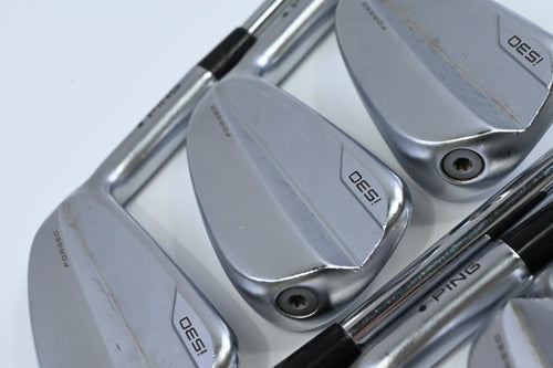 Ping i530 Irons / 5-PW+UW / Black Dot / Stiff Flex Ping AWT 3.0 Shafts