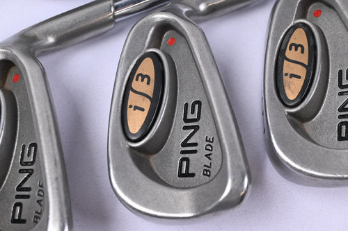 Ping i3 Irons / 4-PW / Red Dot / Stiff Flex Cushin JZ Shafts