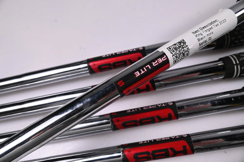 Cobra King Forged Tec 2023 Black Irons / 5-PW / Stiff Flex KBS $-Taper Lite