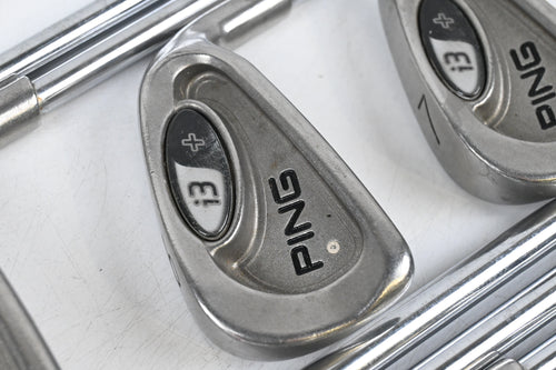 Ping i3+ Irons / 4-PW+SW / White Dot / Stiff Flex Steel Shafts