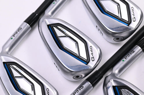Ping G440 Irons / 7-PW+UW+52° / Green Dot / Senior Flex Ping ALTA CB Blue AWT
