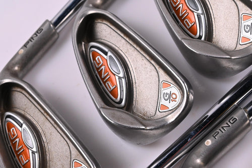 Ping G10 Irons / 5-PW+SW+LW / White Dot / Regular Flex Ping AWT Shafts