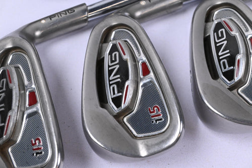 Ping i15 Irons / 4-PW / White Dot / Regular Flex Ping AWT Shafts