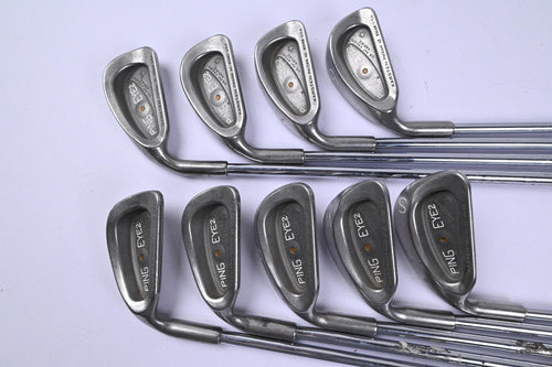 Left Hand Ping Eye 2+ Irons / 3-PW+SW / Gold Dot / Stiff Flex Ping ZZ-Lite