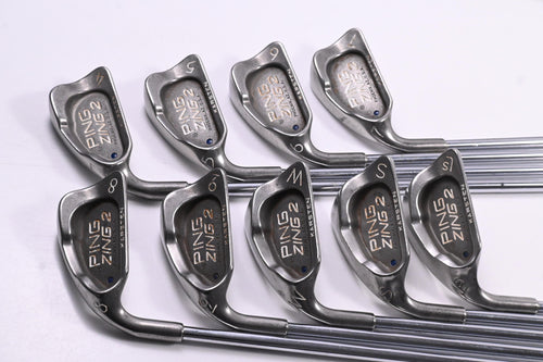 Left Hand Ping Zing 2 Irons / 4-PW+SW+LW / Blue Dot / Stiff Flex Ping Karsten JZ