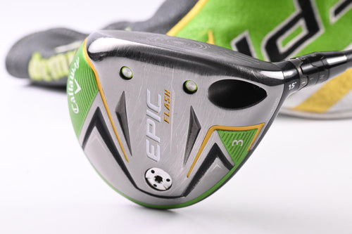Callaway Epic Flash #3 Wood / 15 Degree / Stiff Flex Evenflow Black 75 Shaft