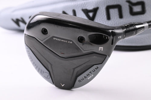 Callaway Quantum Max #3 Wood / 15 Degree / Stiff Flex Denali Frost Silver 60