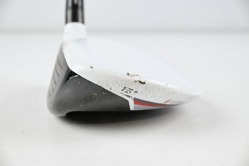 Left Hand Taylormade R15 #3 Wood / 15 Degree / Stiff Flex Speeder 757 Evolution