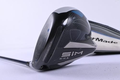 Left Hand Taylormade SIM Max Driver / 10.5 Degree / Regular Flex Ventus Blue 6