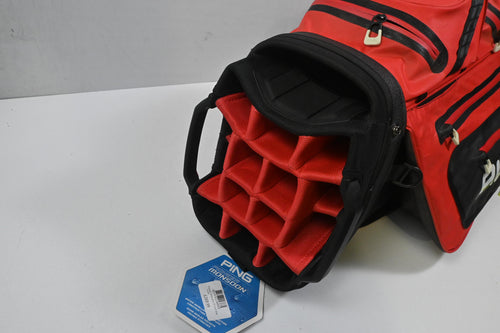 Ping Pioneer Monsoon Cart Bag / 14-Way Divider / Red, Black