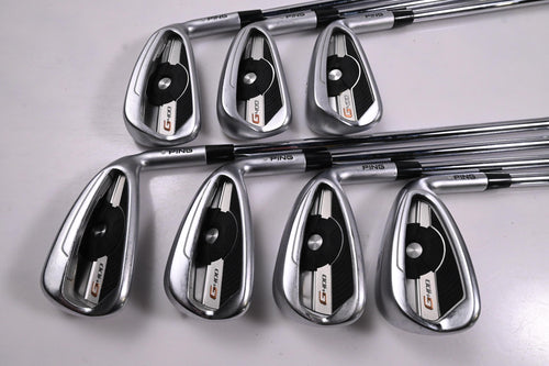 Ping G400 Irons / 4-PW / Silver Dot / Stiff Flex Ping AWT 2.0 Shafts