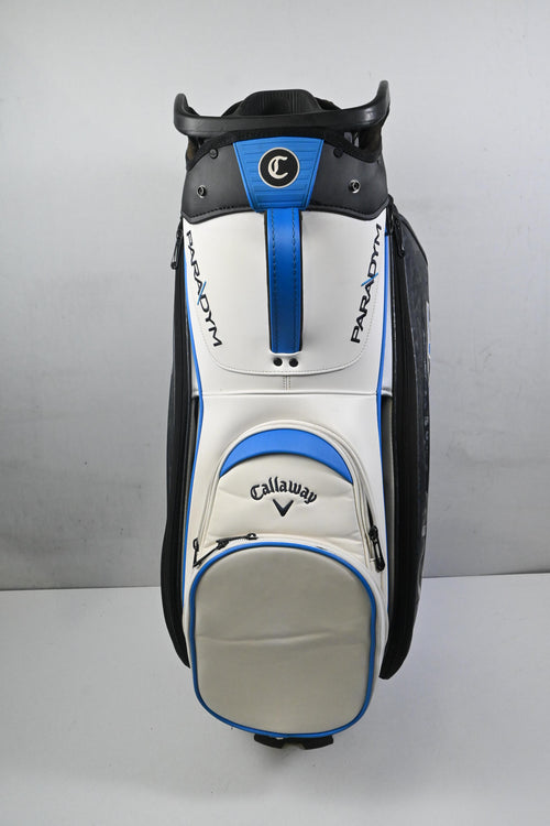 Callaway Paradym Ai Smoke Cart Bag / 14-Way Divider / White, Grey, Blue