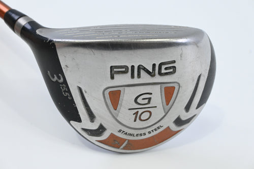 Left Hand Ping G10 #3 Wood / 15.5 Degree / Senior Flex Ping TFC 129