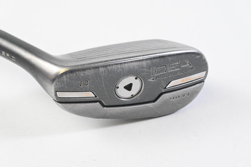 Left Hand Adams Idea Pro Black #2 Hybrid / 18 Degree / Stiff Flex Aldila Voodoo 8