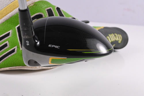 Callaway Epic Flash Driver / 9 Degree / Stiff Flex Evenflow Green 55 Shaft