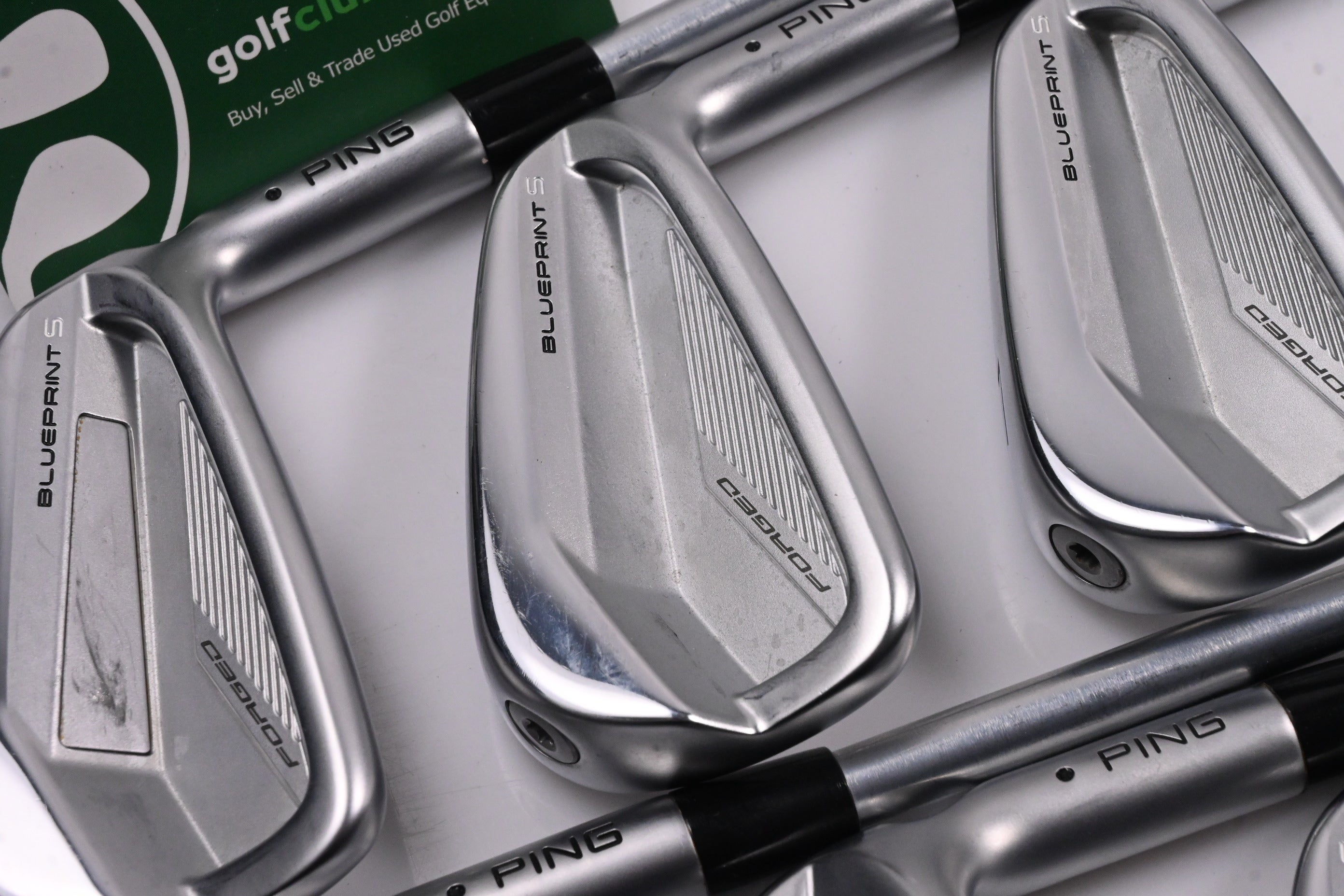 Ping S59 Iron Set 4, 5, 8, 9 PW White Dot Stiff + Plus Flex Steel RH Ping S59 Iron Set 4, 5, 8, 9 PW White Dot Stiff + Plus Flex Steel RH