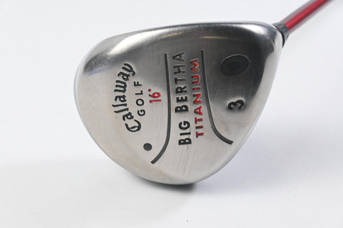 Callaway Big Bertha Titanium #3 Wood / 16 Degree / Firm Flex RCH 75 Shaft