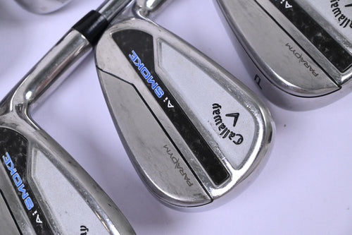 Callaway Paradym Ai Smoke Irons / 5-PW / Regular Flex Elevate MPH 85 Shafts