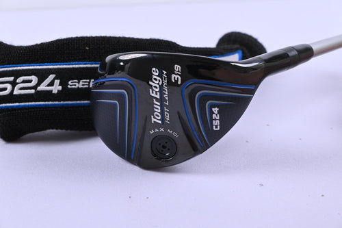 Tour Edge Hot Launch C524 #3 Hybrid / 19 Degree / Regular Flex Aldila Ascent 55
