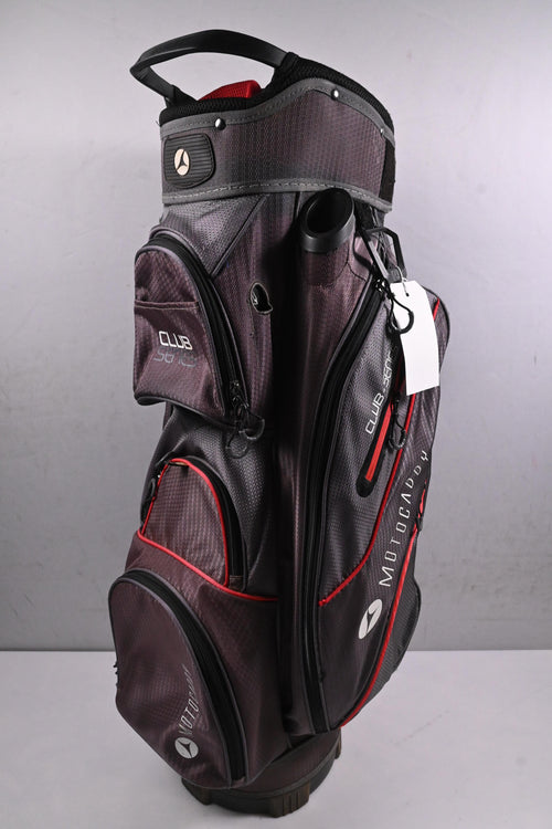Motocaddy Club Series Cart Bag / 14-Way Divider / Grey, Red