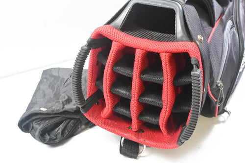 Benross Cart Bag / 15-Way Divider / Black, Red