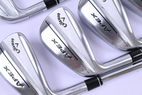 Left Hand Callaway Apex Ti Fusion 250 Irons / 5-PW+GW / Regular Flex Shafts