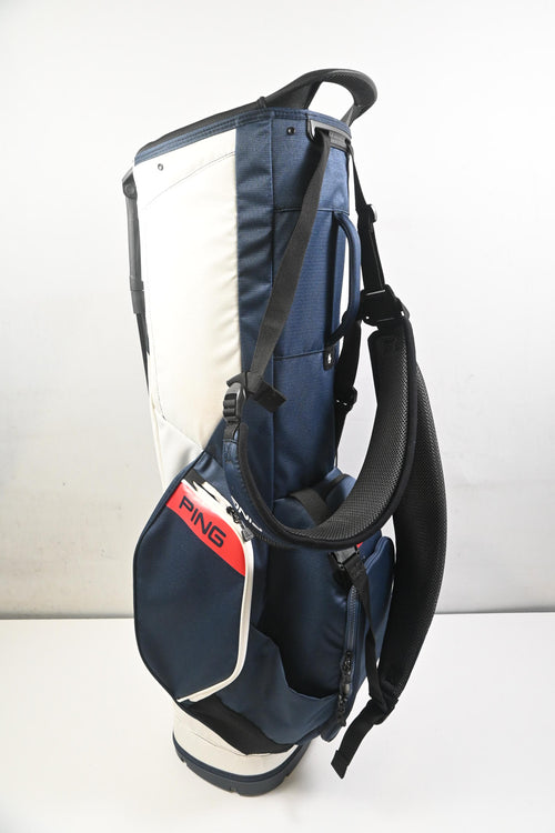Ping Hoofer Stand Bag / 5-Way Divider / Navy, White, Red