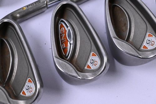 Ping G10 Irons / 4-PW+SW / Yellow Dot / Regular Flex Ping AWT Shafts